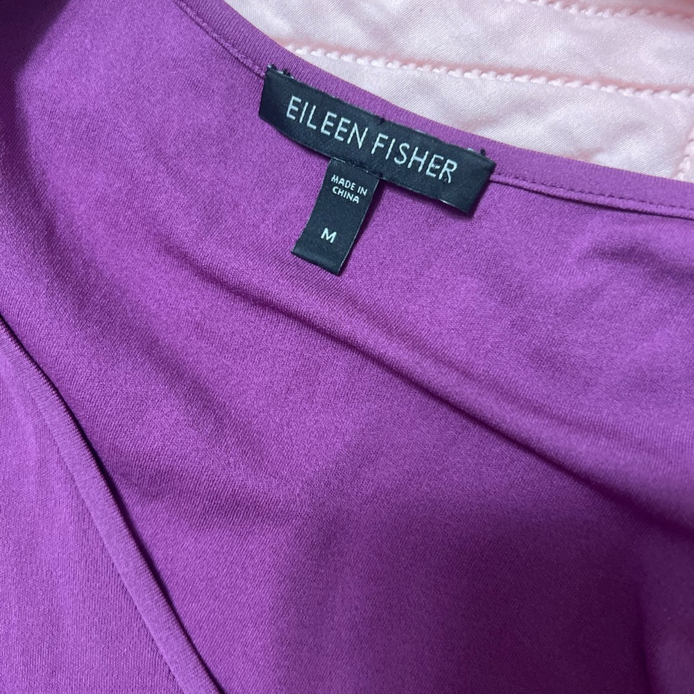 EILEEN FISHER Tank Shirt Top Medium
Silk Purple - Picture 9 of 14
